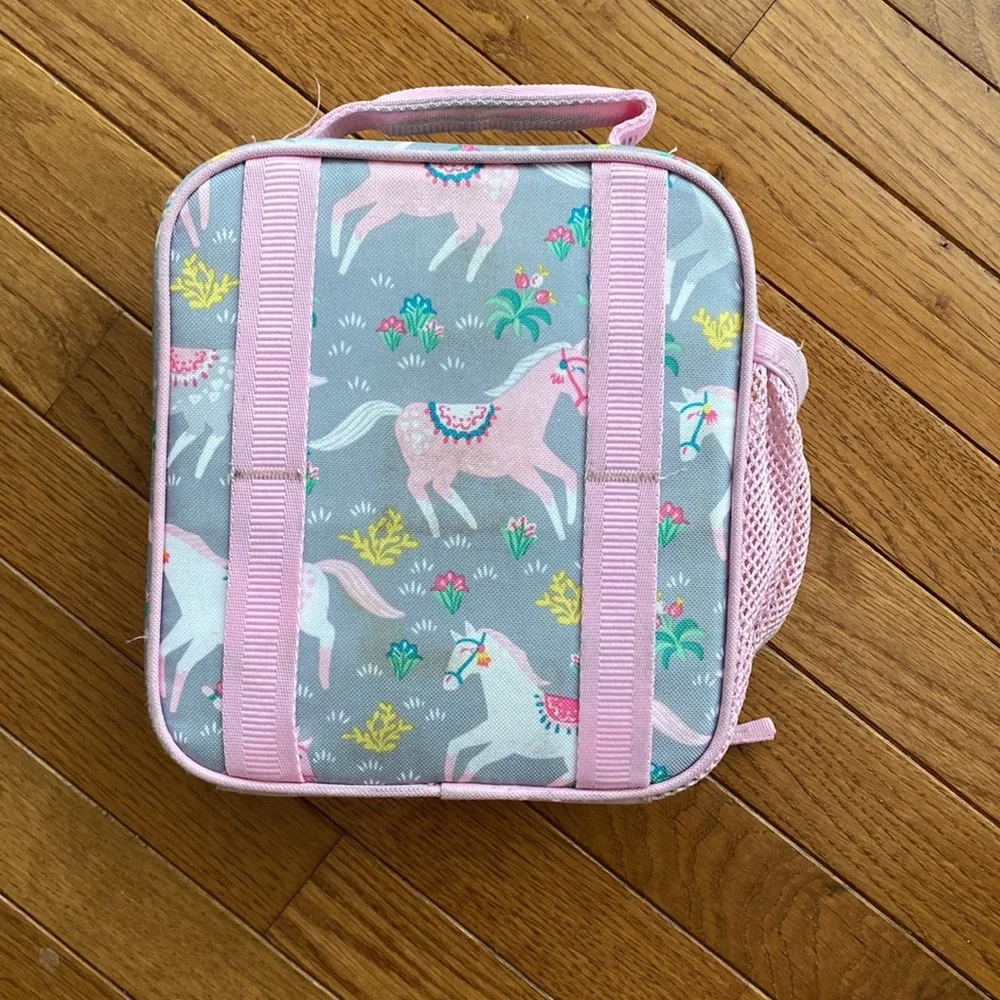 Pottery barn kids horse lunchbox with mariana monogram